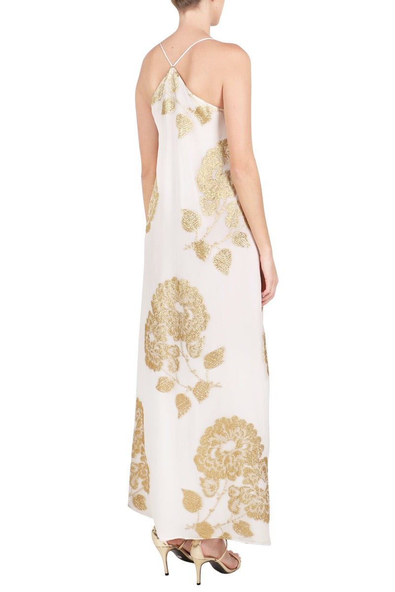 Oriental Flower Racer Back Dress