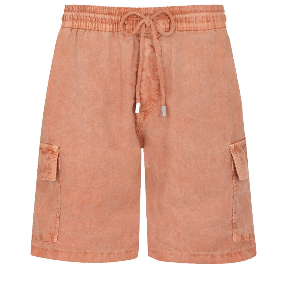 Linen Bermuda Shorts Mineral Dye