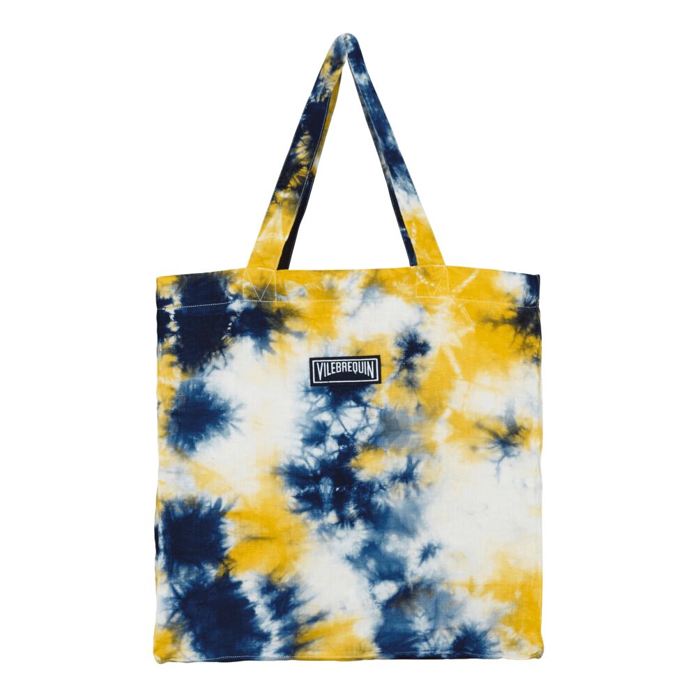 Linen Tie & Dye Tote Bag