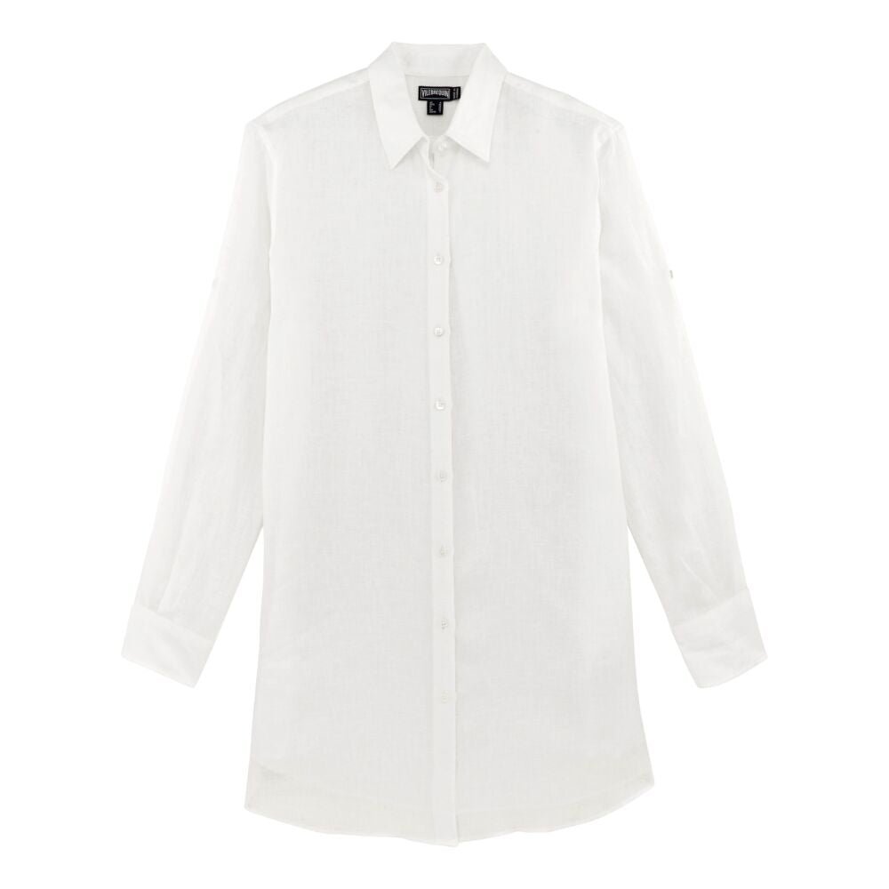 Long Linen Shirt Solid