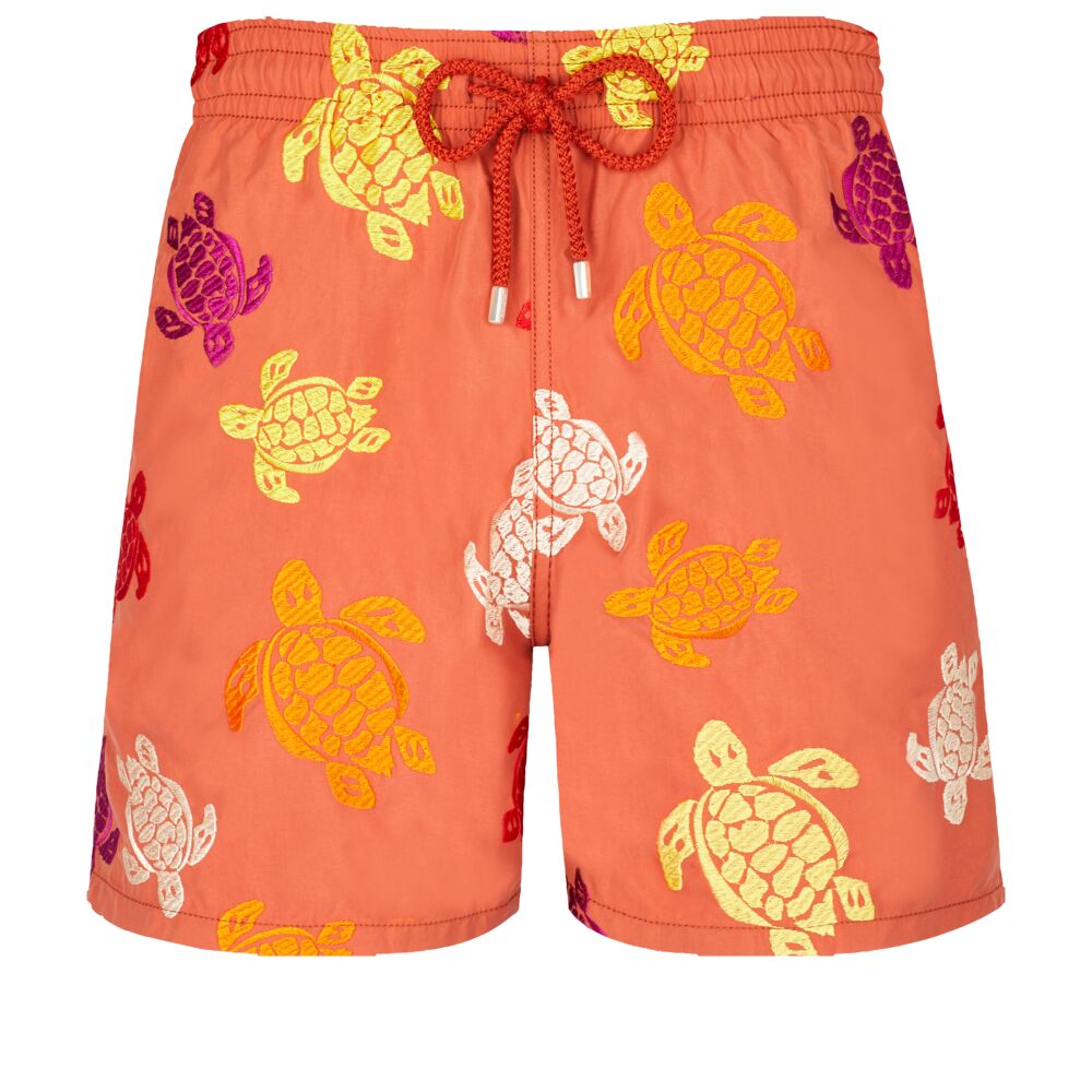 Swim Shorts Embroidered Ronde Tortues Multicolores – Limited Edition