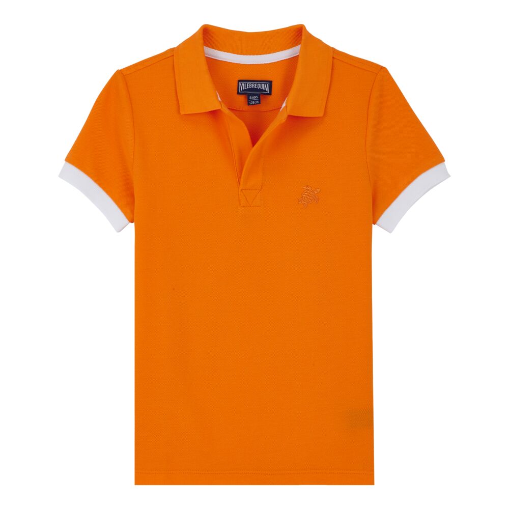 Cotton Pique Polo Shirt Solid