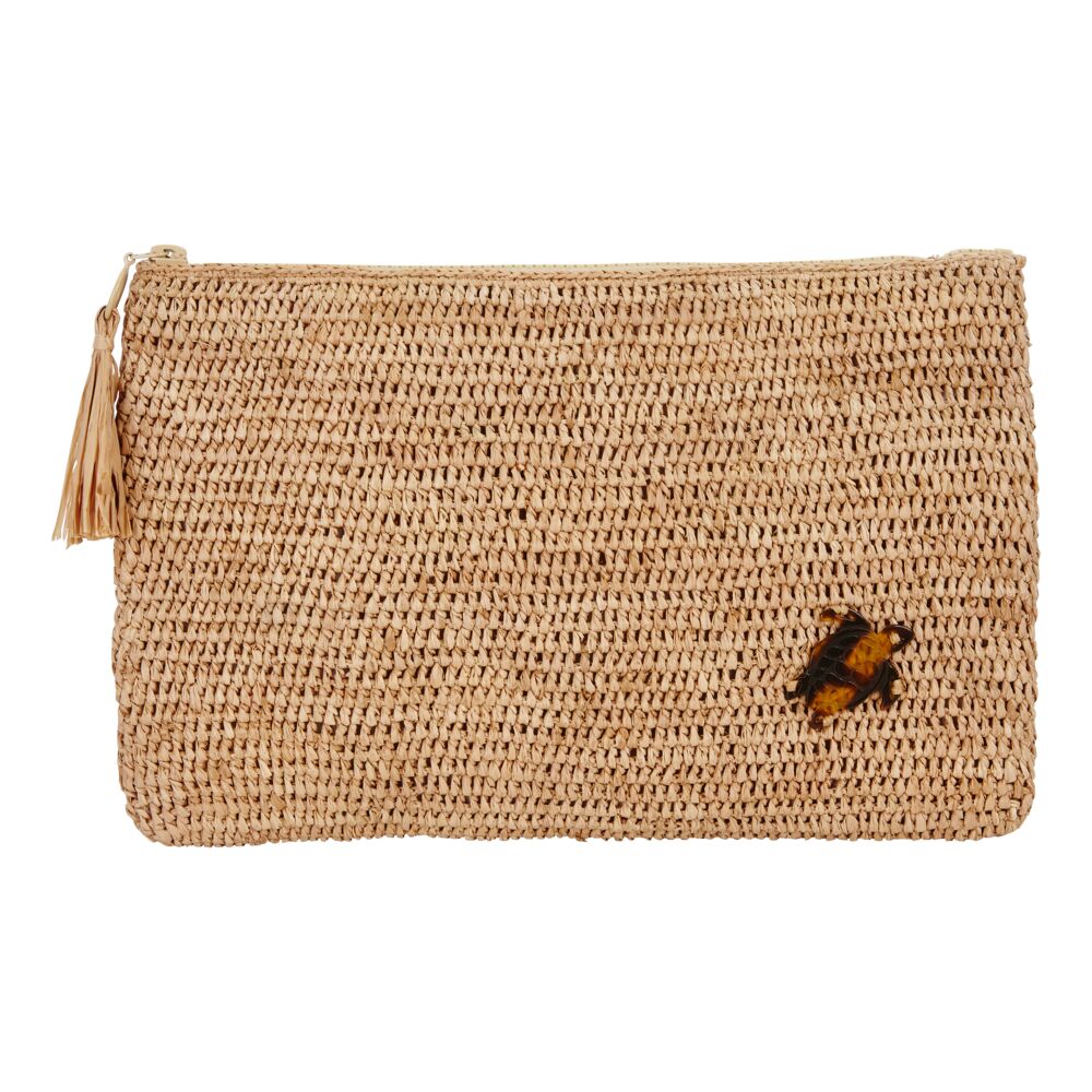 Raffia Beach Pouch