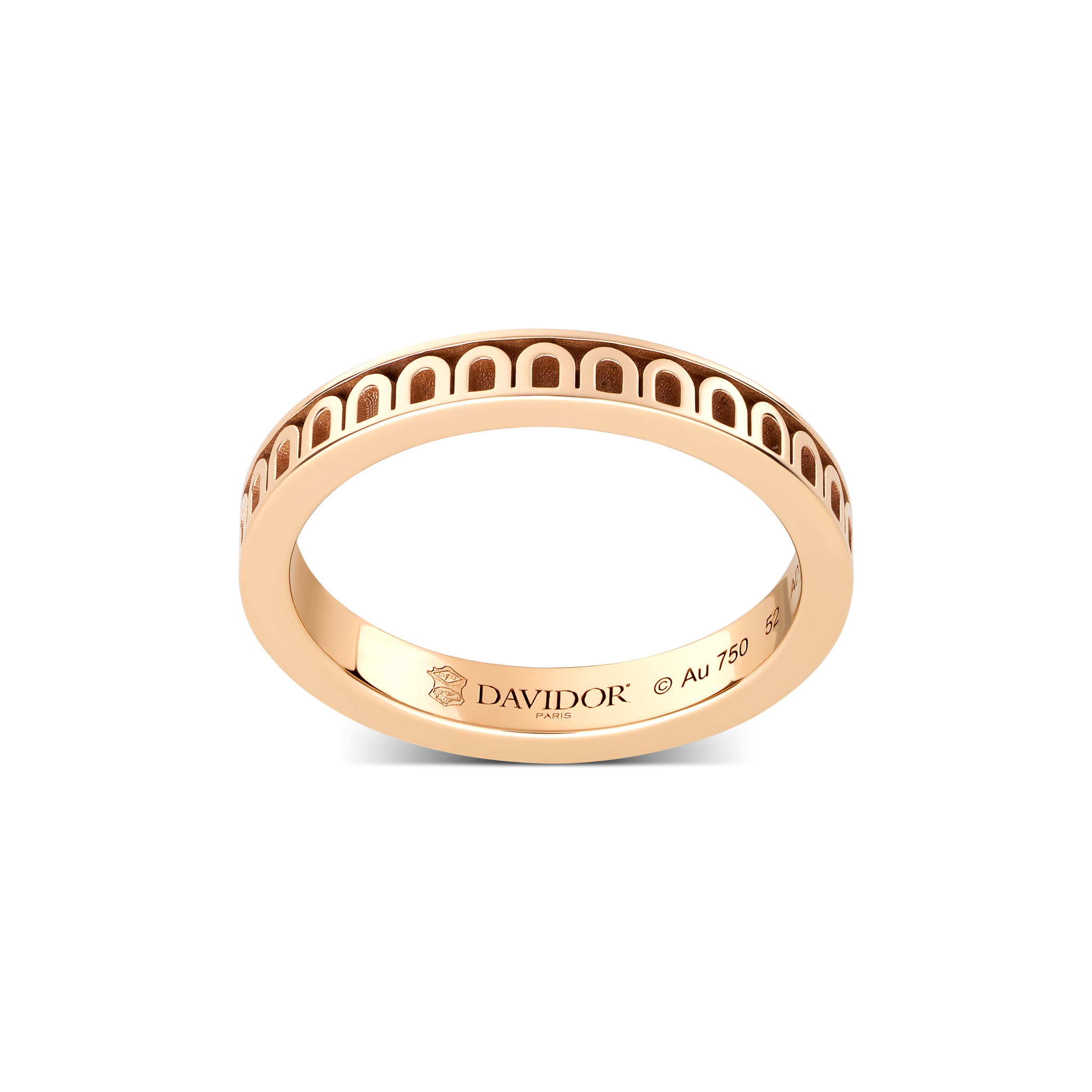 Louis Vuitton® LV Diamonds Pavé V Ring, Pink Gold