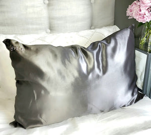 100% Mulberry Silk Pillowcase - Silver