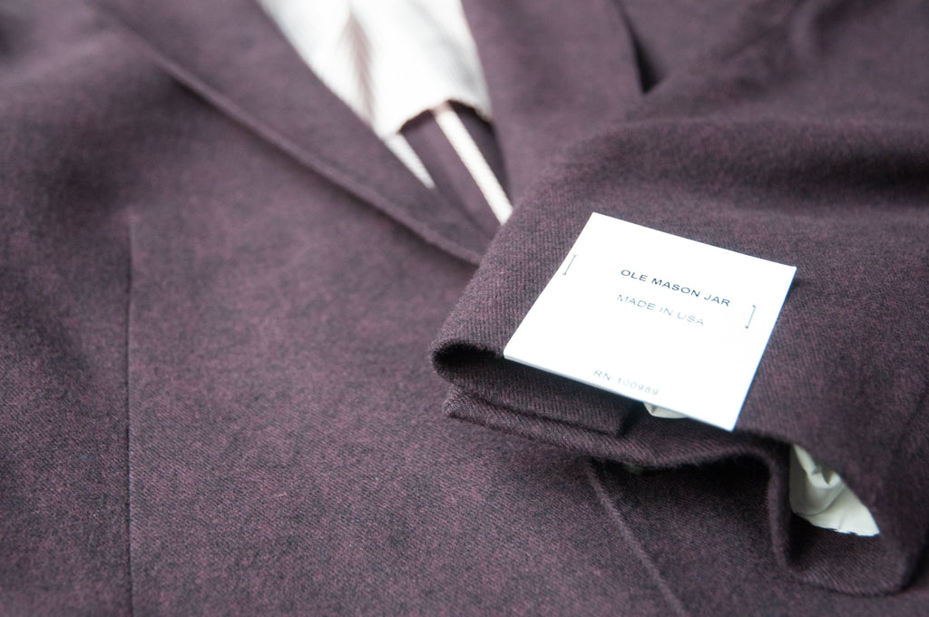 The Burgundy Brushed Cotton Sport Coat | Made in America | The American ...
