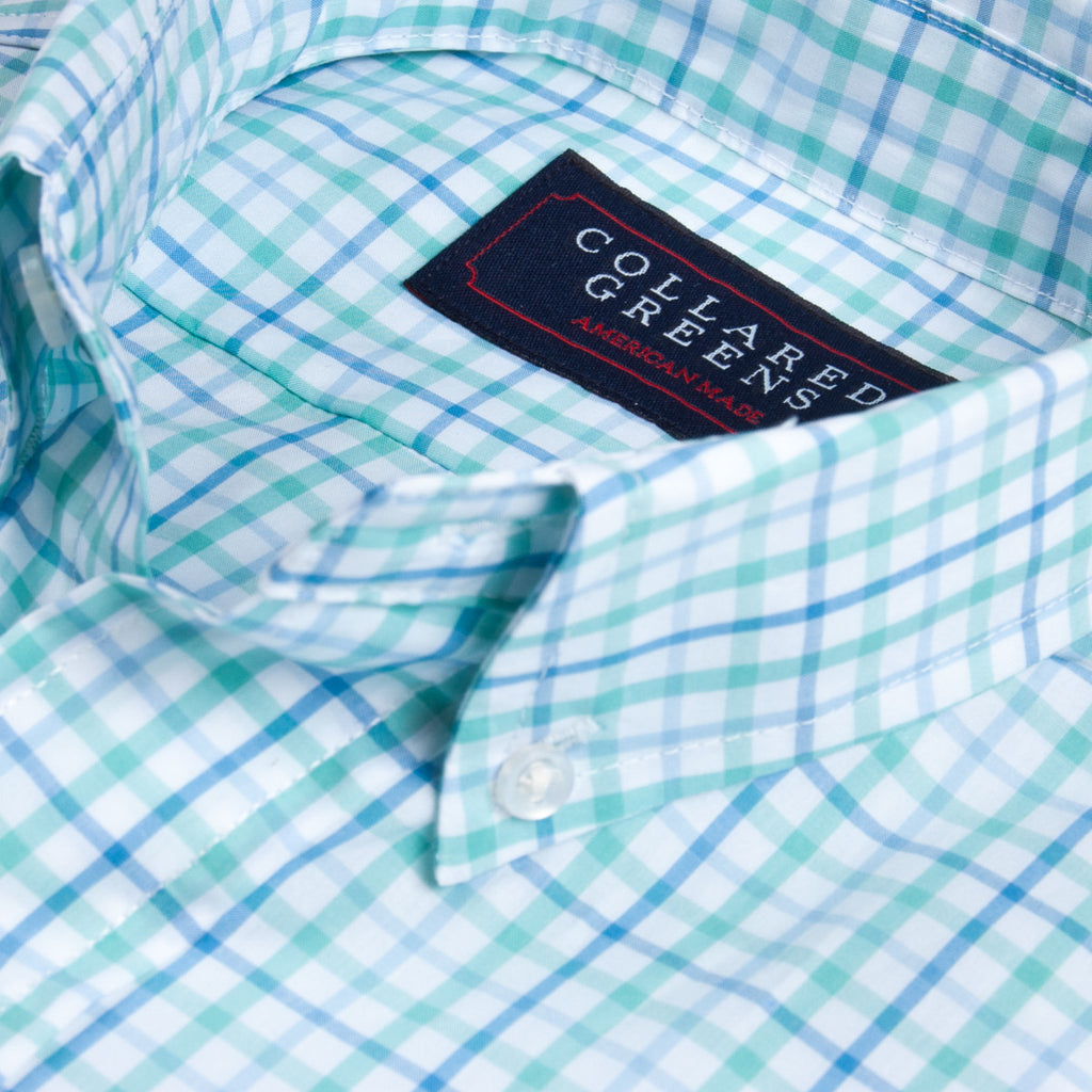 The Grove Button Down - Green/Blue | Made in America | The American ...