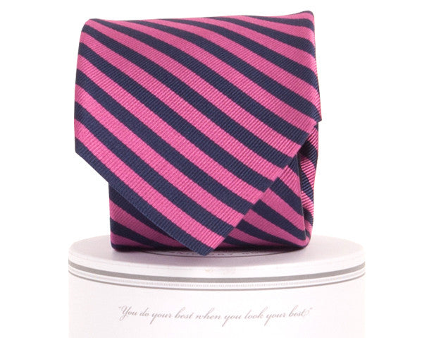 Squaw Necktie - Navy / Pink