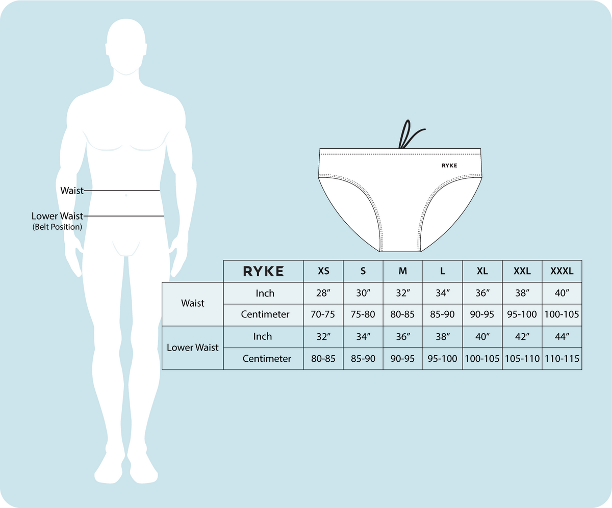 Praver Swimwear Size Chart