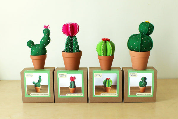 Mini Cactus D.I.Y. Felt Sewing Kit - The Lunenburg Makery