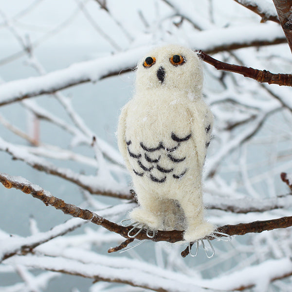 Snowy Owl Needle Felting Kit – The Lunenburg Makery