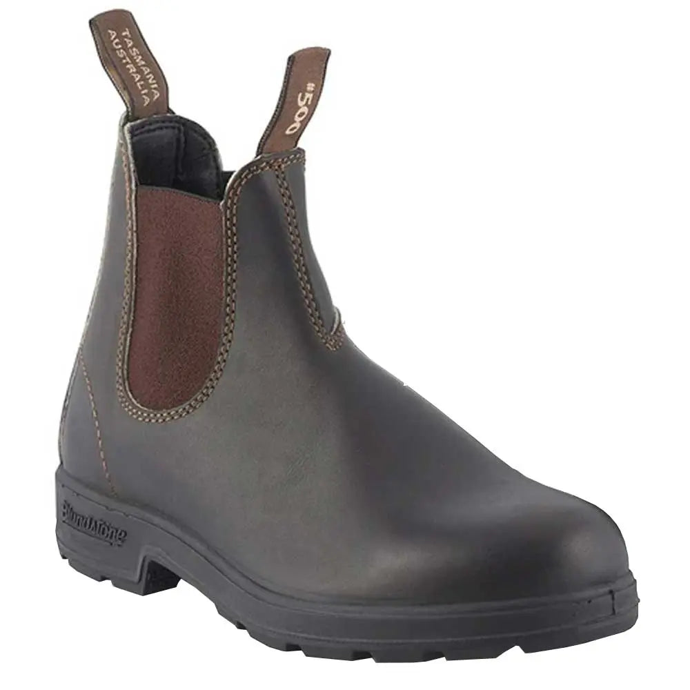 BLUNDSTONE Boots 585 Leather Rustic Brown A Farley