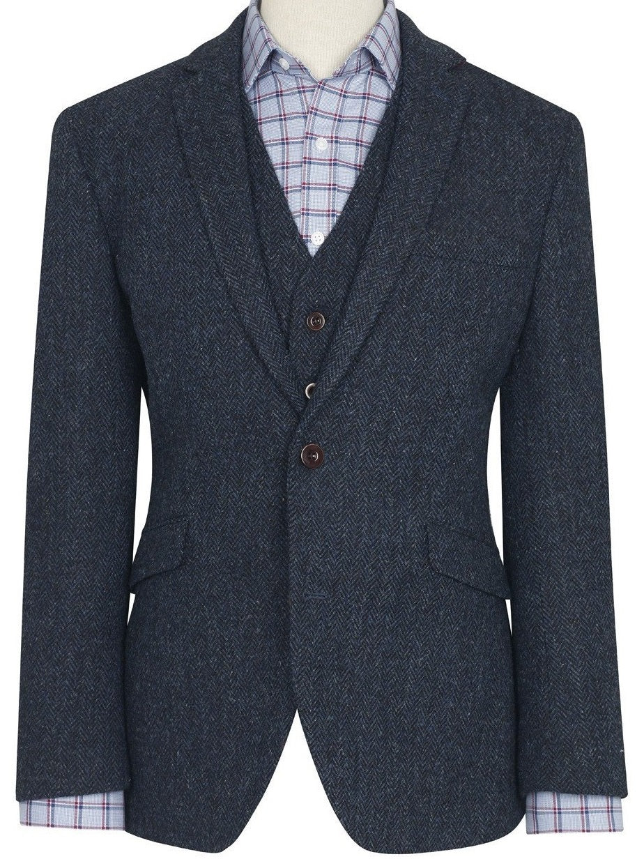 mens tweed herringbone jacket