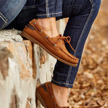 ARIAT Antigua Deck Shoes - Womens - Walnut – A Farley