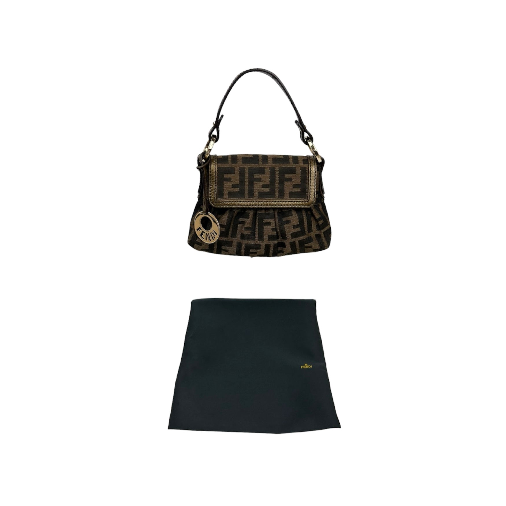 image of Fendi Zucca Mini Hobo Chef Bag