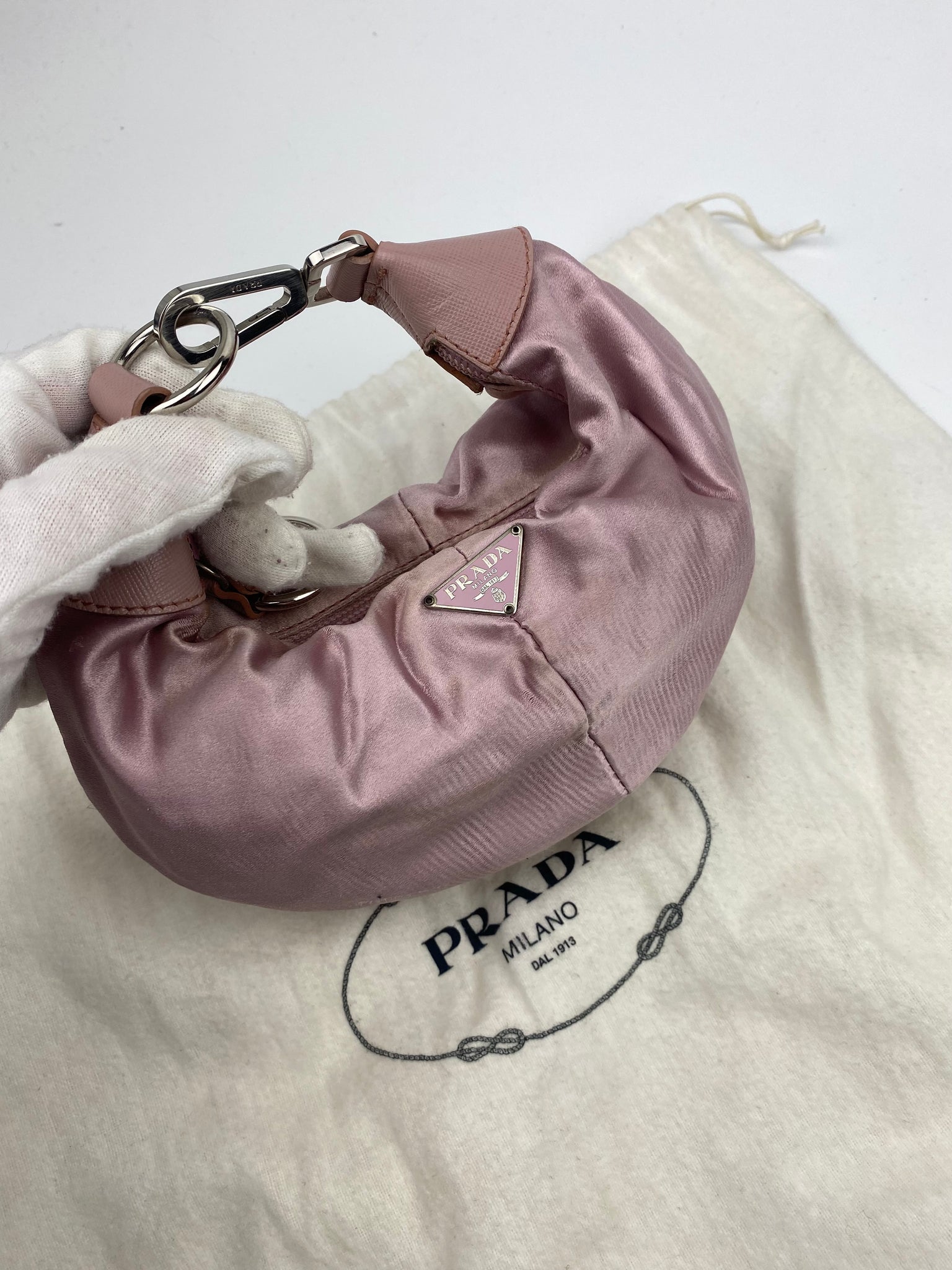 prada croissant bag