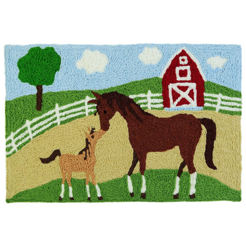 Jellybean JBL-RR020 20 x 30 in. Snow Couple & Cardinals Area Rug