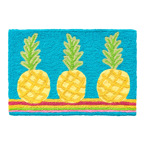 Colorful Pineapples Outdoor Door Mat 2' x 3