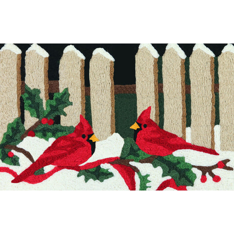 Christmas Cardinal Runner Rug Non Slip Washable Rug Pad,40In×20In