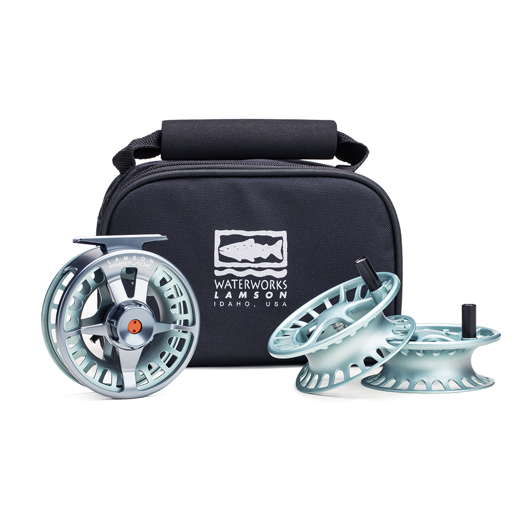 Lamson Waterworks Force SL 3 Fly Fishing Reel. W/ Pouch.