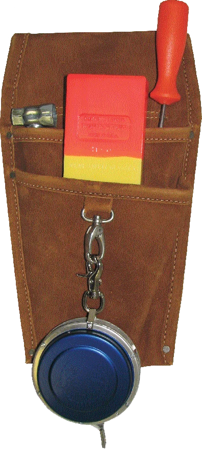 Leather Wedge & Tape Holster