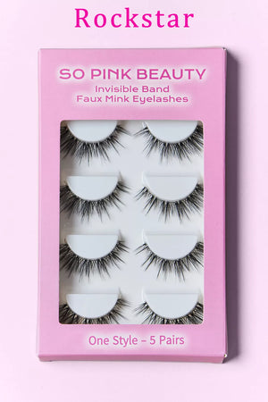 SO PINK BEAUTY Faux Mink Eyelashes 5 Pairs - Sevhenn Boutique