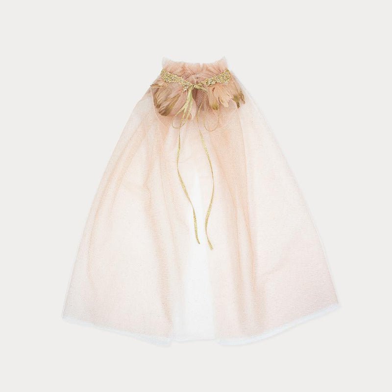 PINK FEATHER CAPE - Claudine USA
