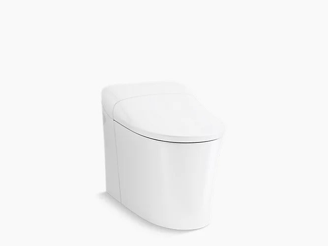 Toilette intelligente Numi de KOHLER, chasse double, blanche 3901-NPR-0