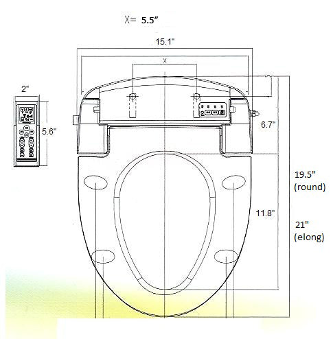 Blooming NB-R1063 Bidet Seat | BidetKing.com