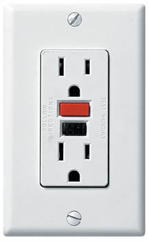 GFCI electrical outlet 