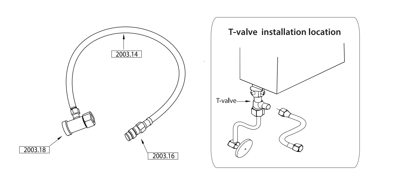 GoBidet Hose Parts List