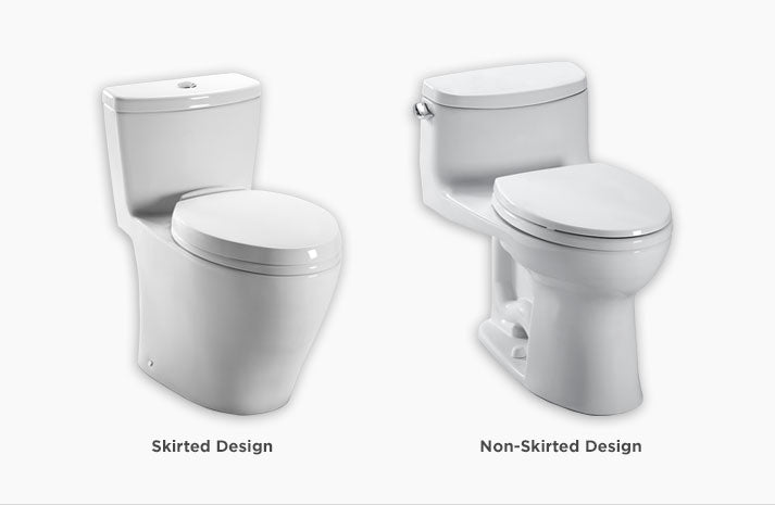 skirted toilet