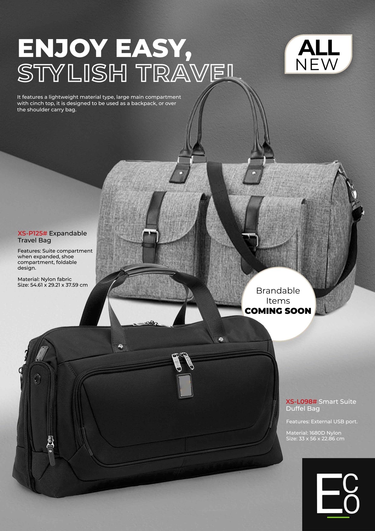 backpacks and bags catalogue