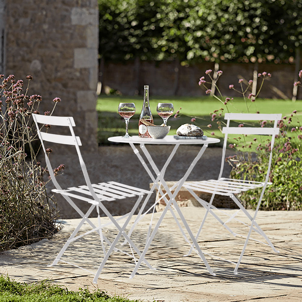 bistro table with 2 chairs