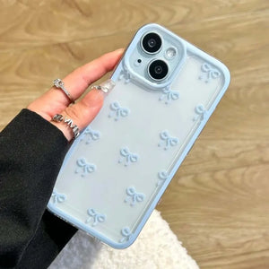 Cute Soft Clear Bowknot Phone Case for iPhone - coconuet