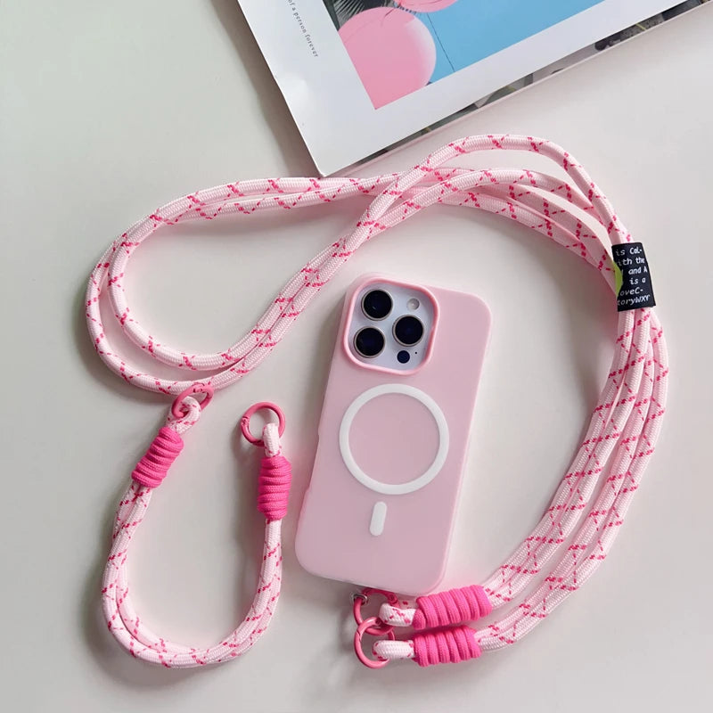 Crossbody Strap Lanyard Magnetic Case For iPhone