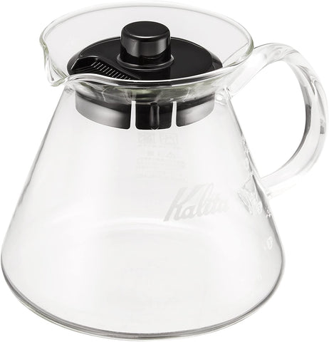 Kalita (Carita) Coffee Server I Pour Over Carafe I 500ml (17oz) I Pot Fits Kalita Drippers I Heat Resistant Glass I Made in Japan I, Single Cup, Clear