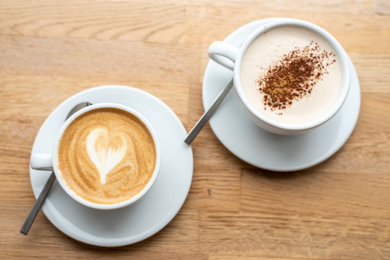 Japanese coffee with milk