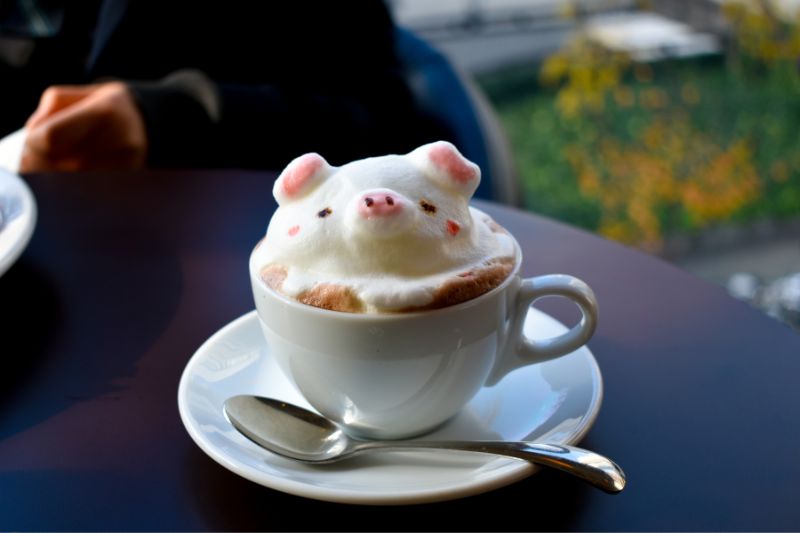 Cute latte art