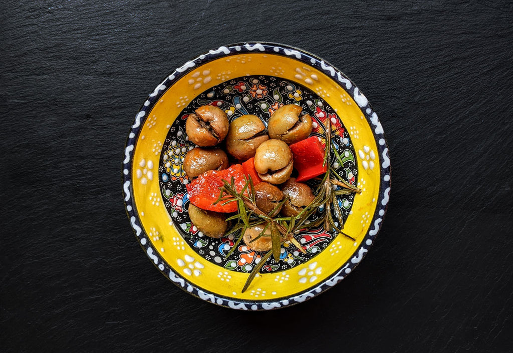 pickled olives in a bowl