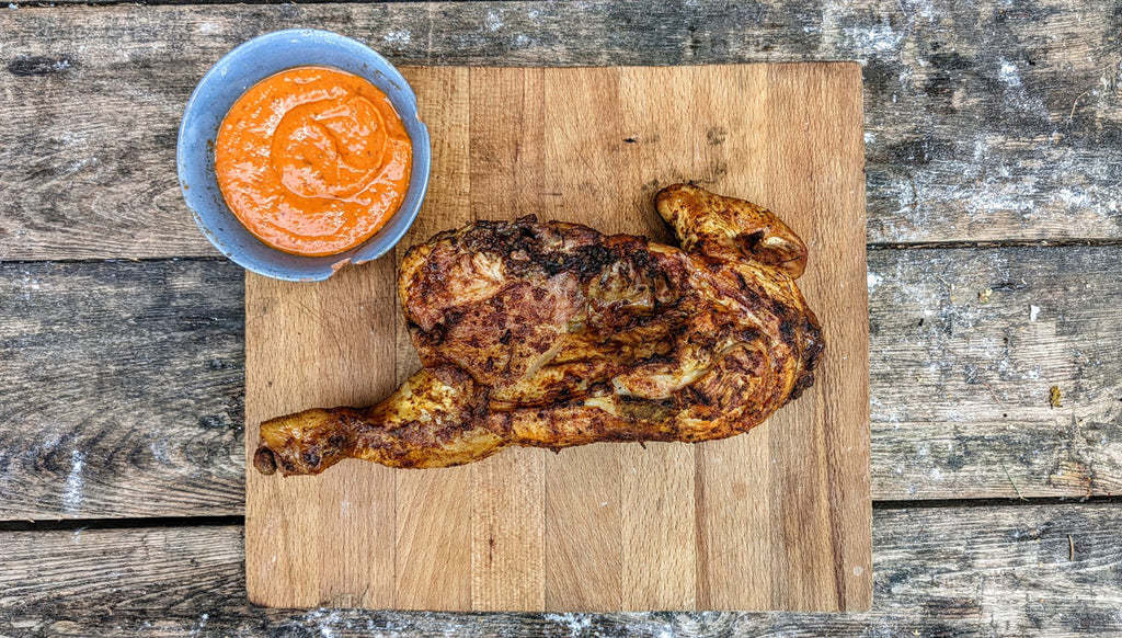 roasted chicken with romesco sauce
