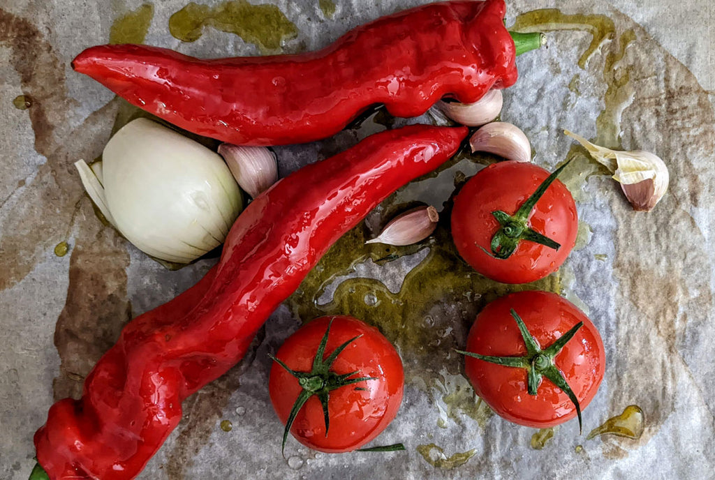 vegetables before roasting