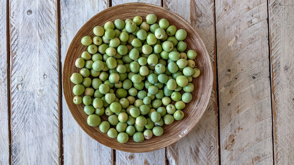 whole green olives