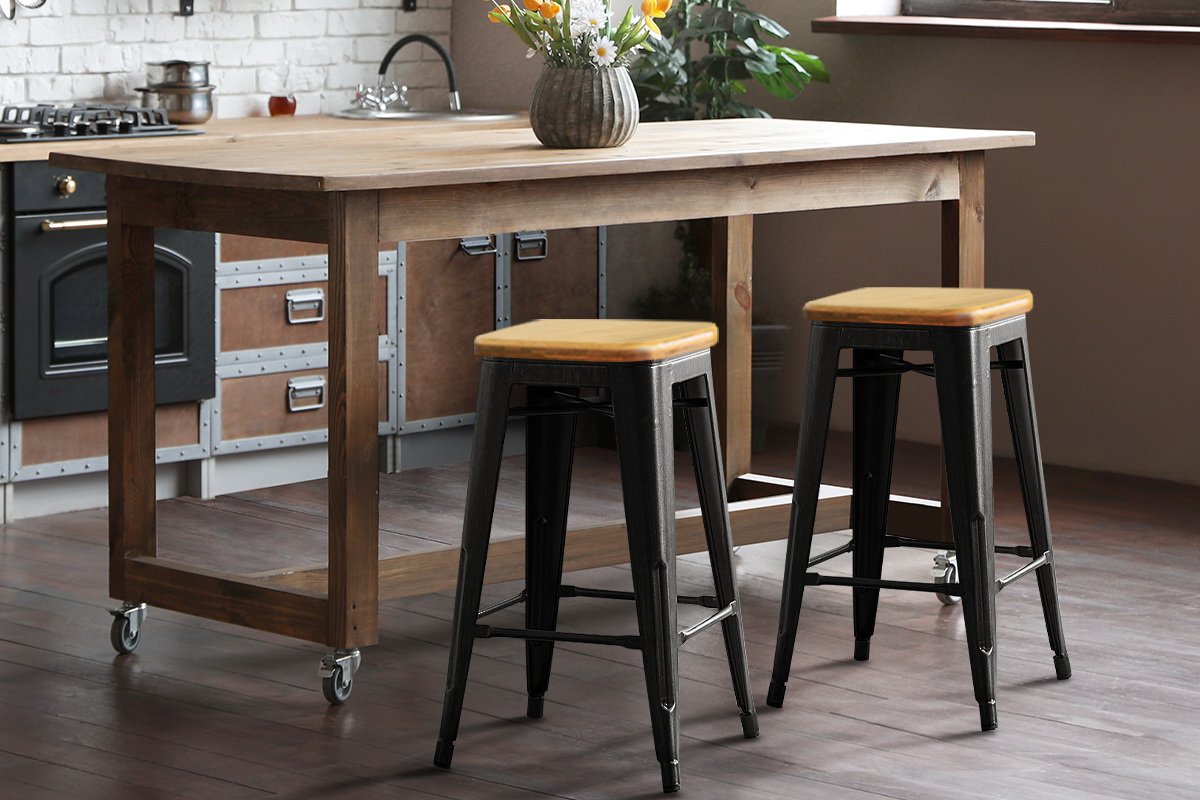 Chic And Trendy The 5 Hottest Industrial Bar Stools Of 2022 Bar   BA TW H66W BKX2 88b 1200x800 