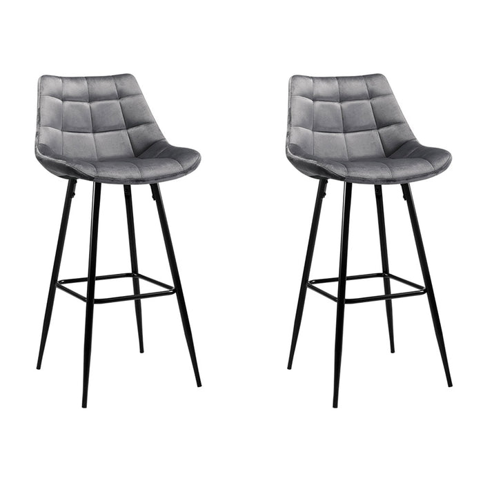 paris kitchen bar stool in grey