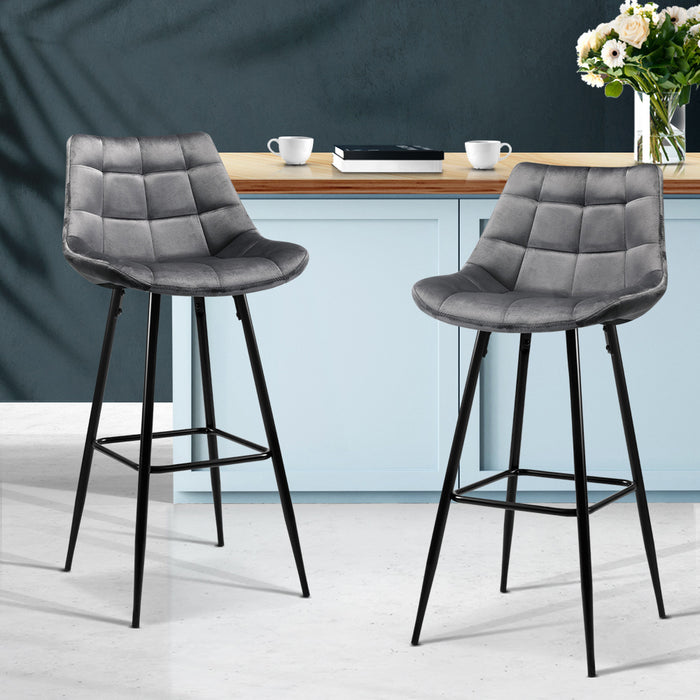 paris kitchen bar stool in grey