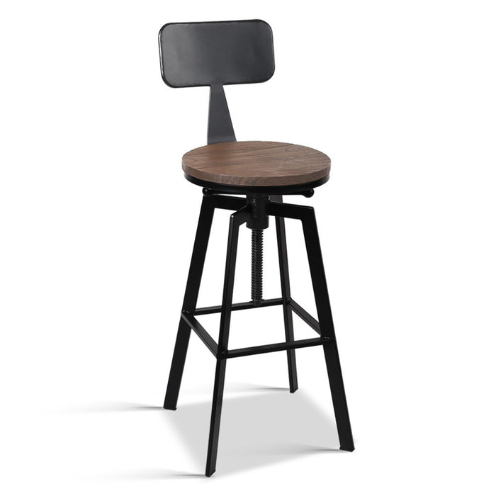 rustic adjustable bar stools