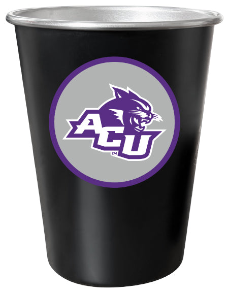 Abilene Christian University 8 oz Tin Cup Black Matte Coating Officially Licensed