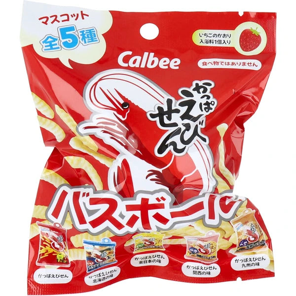 CALBEE 蝦味鮮 轉蛋沐浴球 草莓香氣