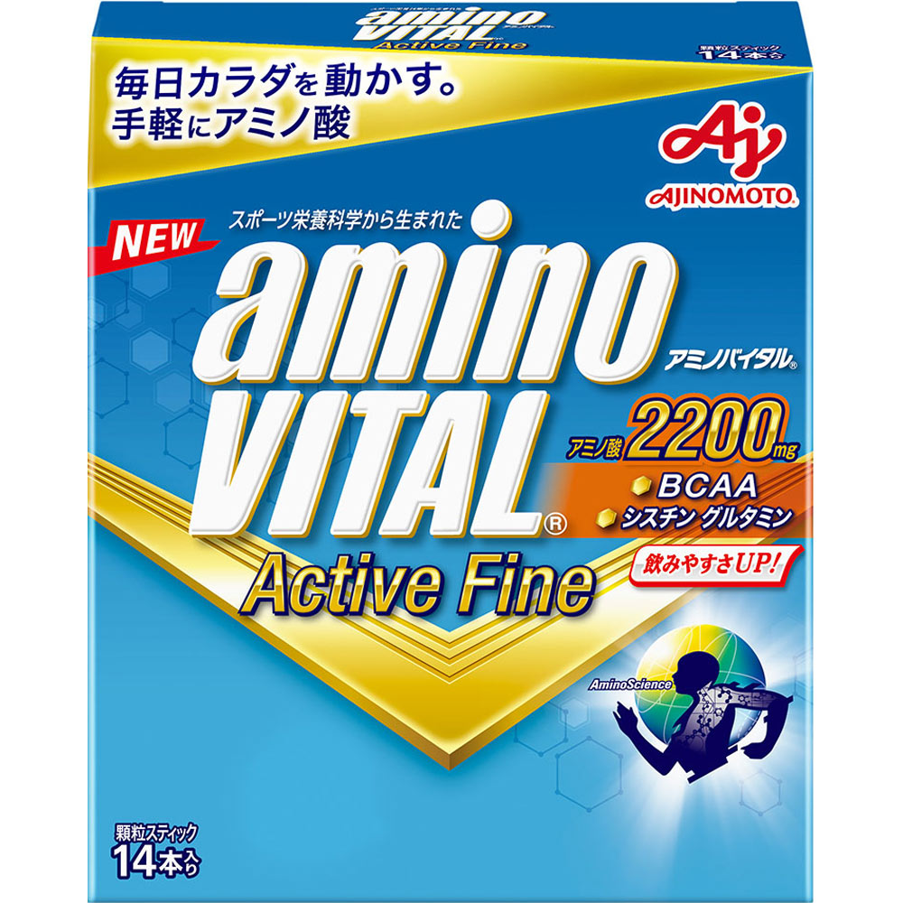 味之素Amino VITAL Active Fine 2200mg 胺基酸粉末 BCAA 14包/30包 - 14包